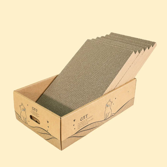 6-Pack Extra Large Cat Scratching Posts – 13" Wide Reversible Cardboard Pads for All Cats