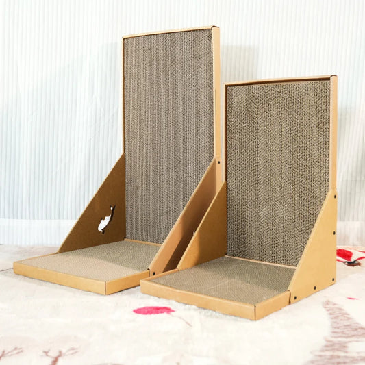 L-Shaped Vertical Cat Scratching Post – Furniture Protector for Indoor Cats